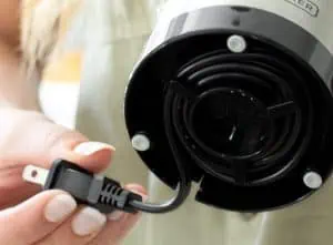 Black Decker Coffee Grinder Cord Storage