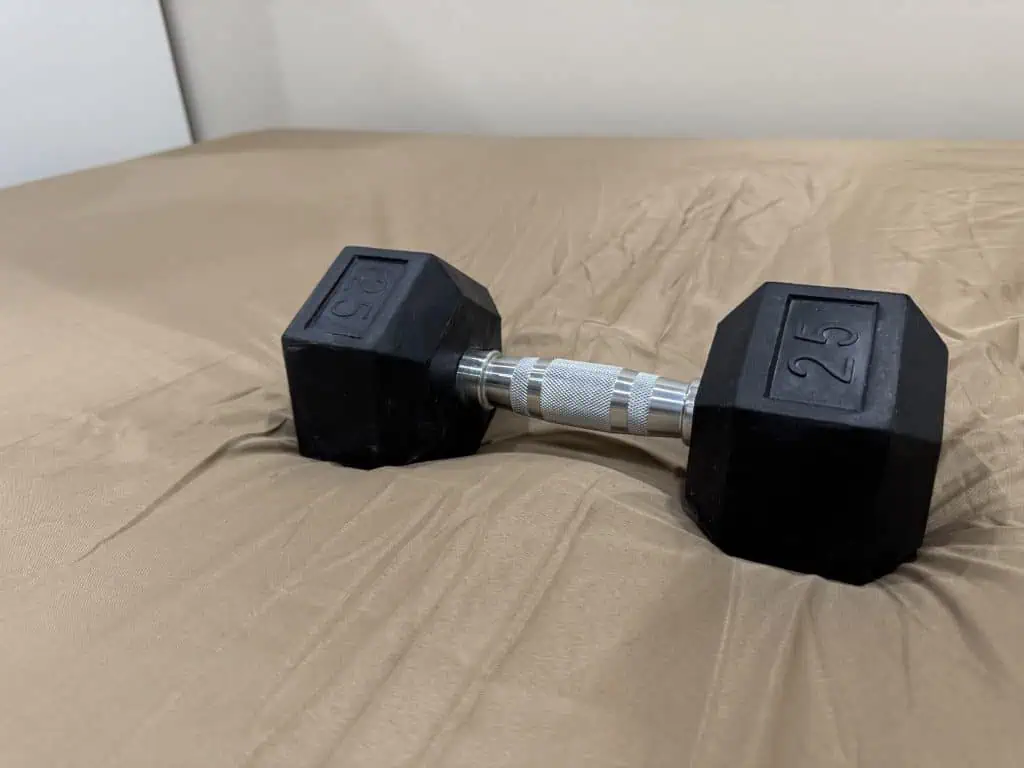 Logan & Cove Frontier Testing with Dumbbells