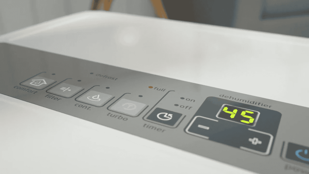 Midea MAD50C1ZWS Control Panel