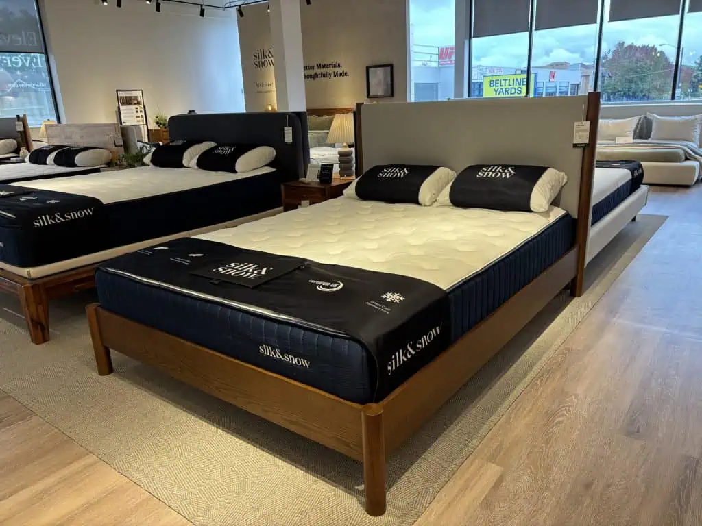 Silk & Snow Hybrid Mattress and Bed Frame