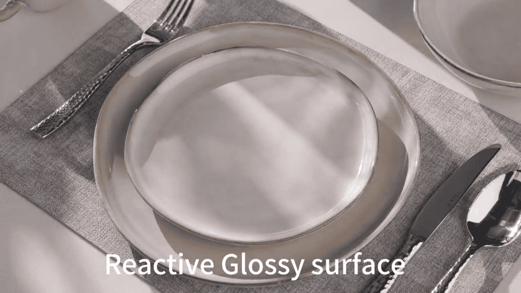 AmorArc Ceramic Dinnerware Set Reactive Glaze