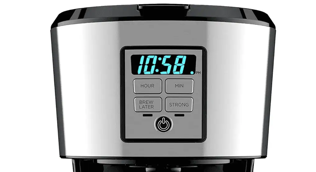 Black Decker Programmable Coffee Maker Control Panel