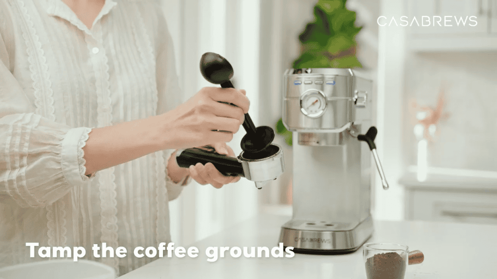 CASABREWS Espresso Machine in Use