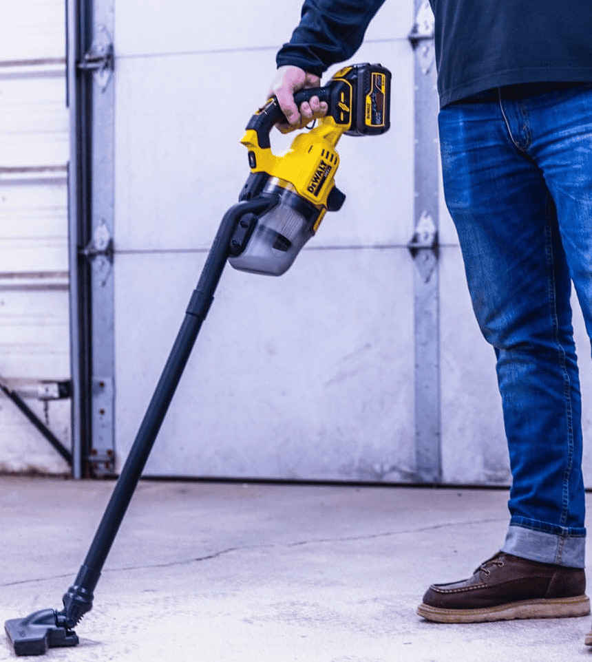 Dewalt 20V Cordless Vacuum in Use