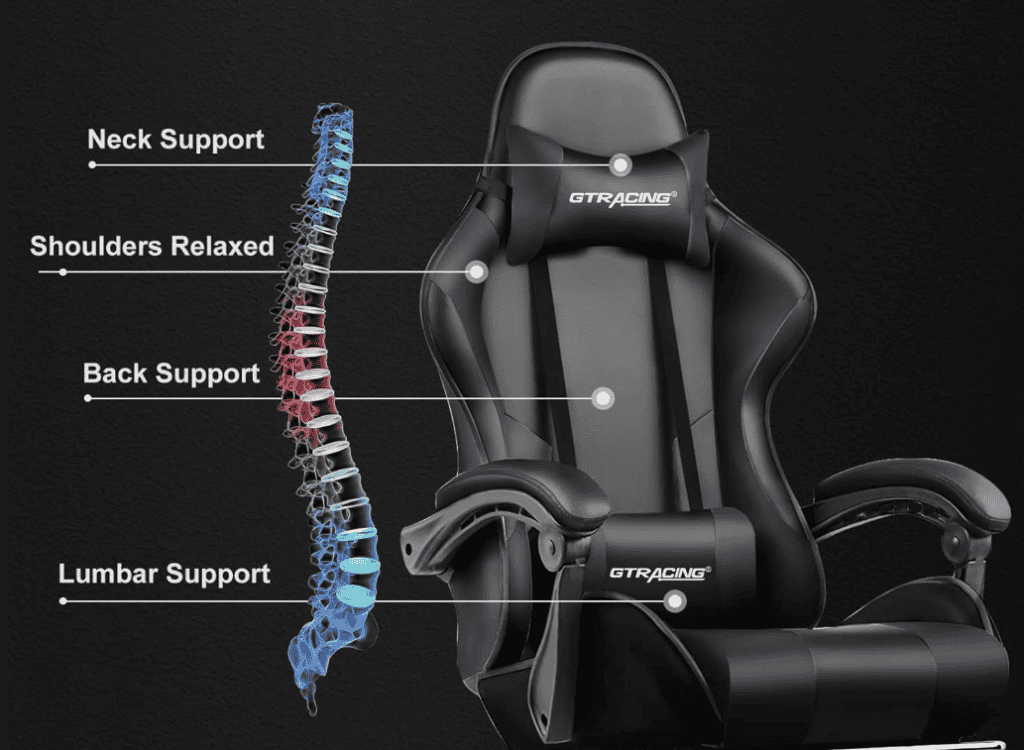GTRACING Gaming Chair Ergonomic Comfort