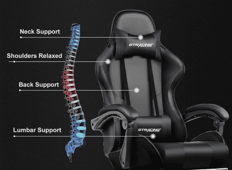 5 Best Gaming Chairs In Canada Of 2026 Made In CA GTRACING Gaming Chair Ergonomic Comfort 768x563 