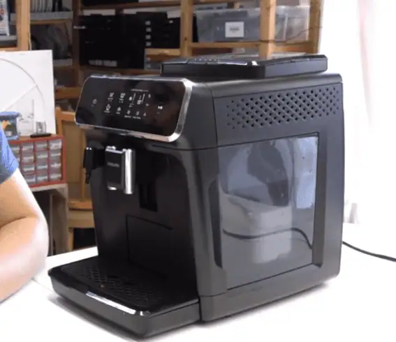 Philips 2200 Series Espresso Machine in Use