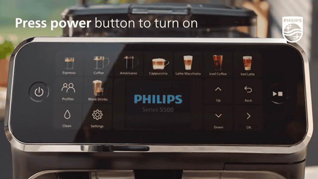 Philips 5500 Series LatteGo Touchscreen Options
