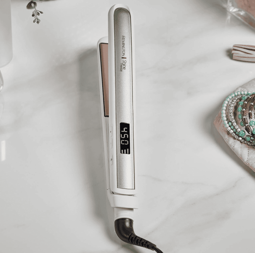 Remington Shine Therapy Flat Iron Digital Controls