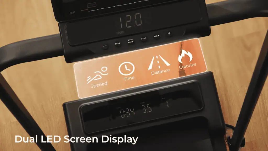 Toputure 4 in 1 Foldable Walking Pad Dual Display