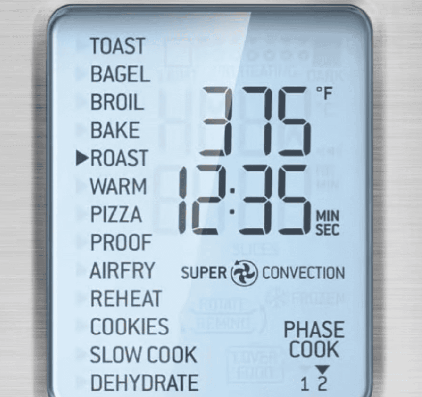 Breville The Smart Oven Air Convection Oven Preset Controls
