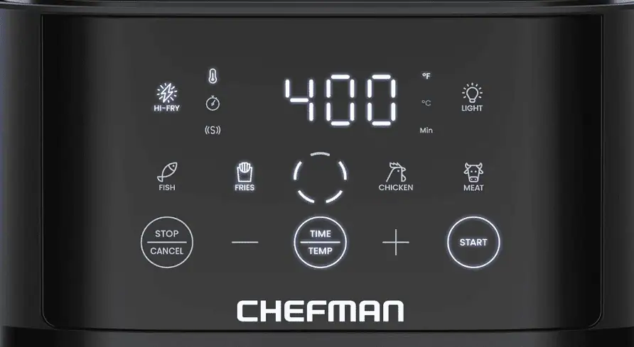 Chefman Air Fryer Controls