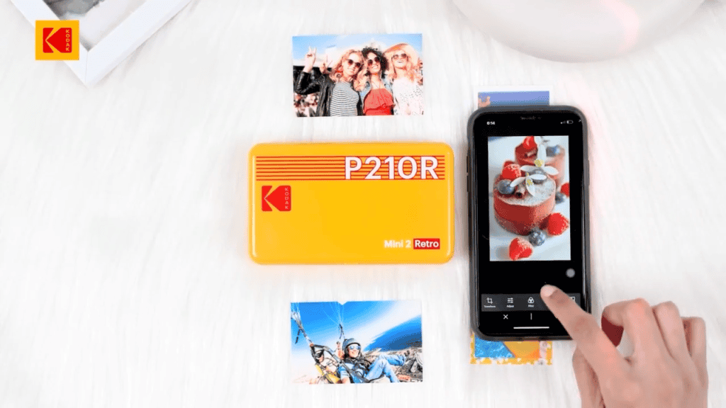 Kodak Mini 2 Retro App Controls