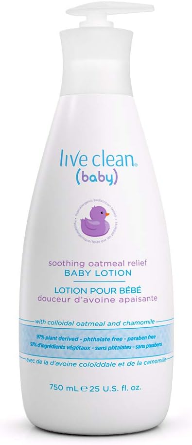 Live Clean baby lotion