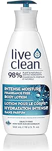 Live Clean body lotion