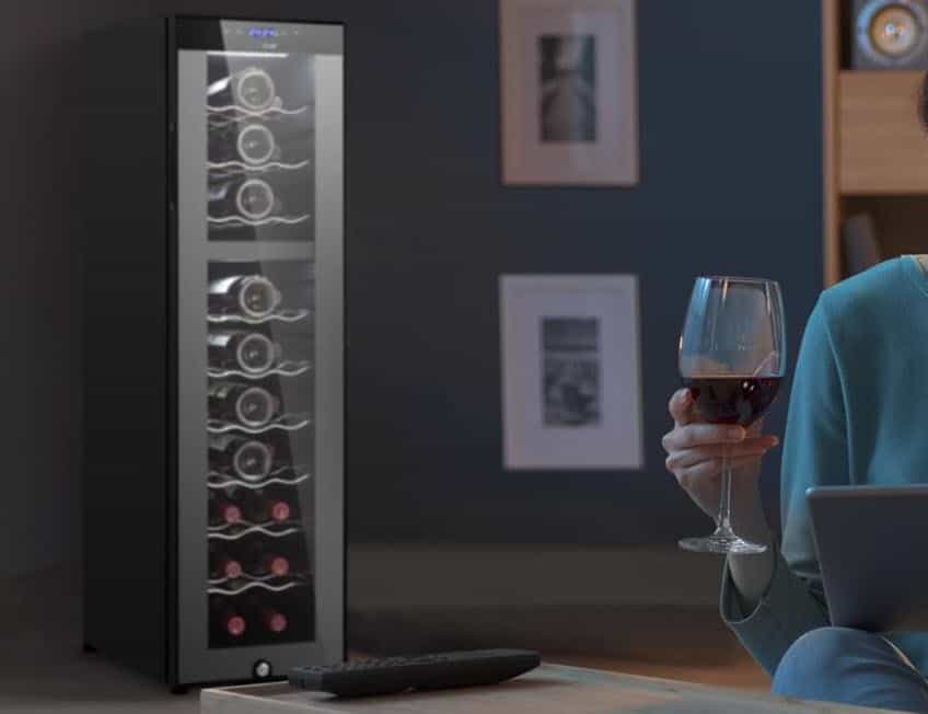 Nutrichef 27 Bottle Wine Fridge in Use