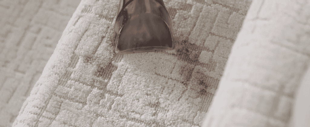 Bissell Little Green Carpet and Upholstery Machine in Use