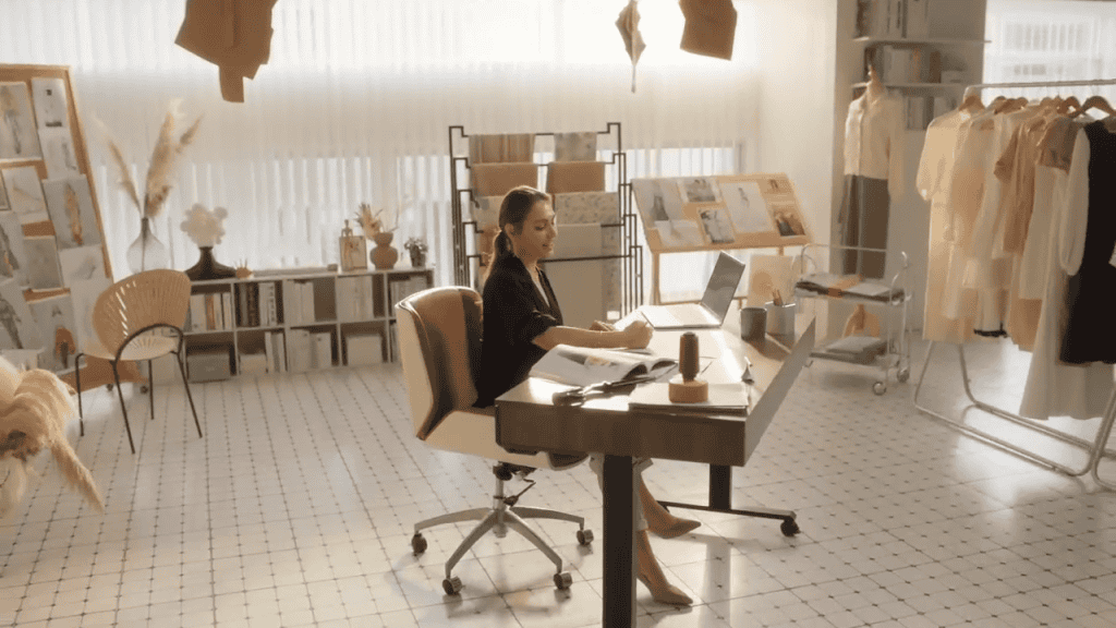 FEZIBO Standing Desk in Use