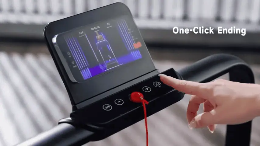 Rhythm Fun Incline Foldable Treadmill Controls