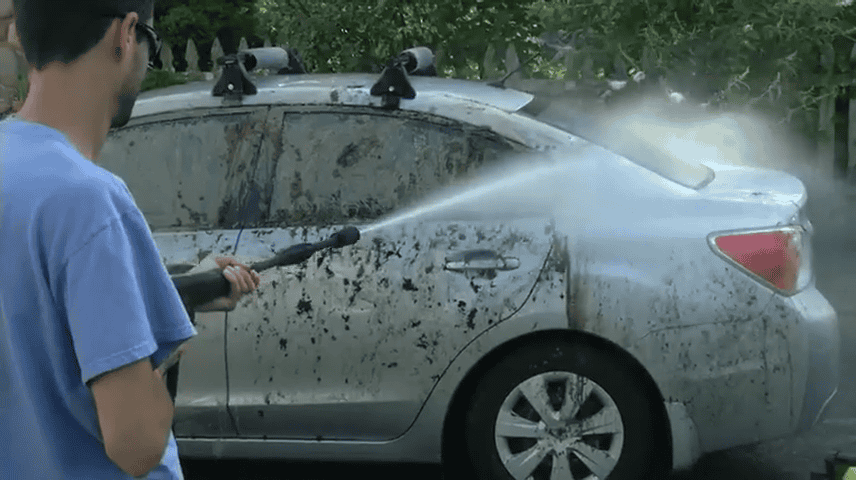 Sun Joe Electric Pressure Washer In Use