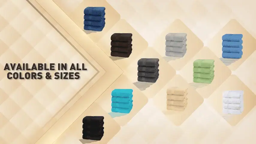 Utopia Towels Combed Ring Spun Cotton Bath Towels Colours