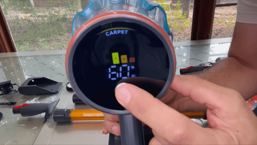 ElecKeys Cordless Vacuum Cleaner Display