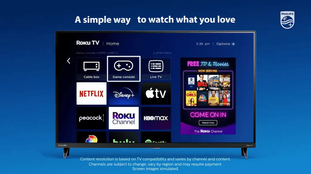 Philips Roku TV 32 FHD UI