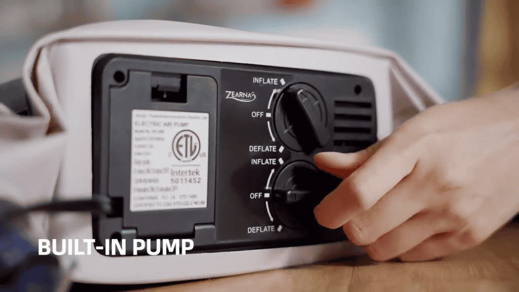 Zearna Air Mattress Pump Controls