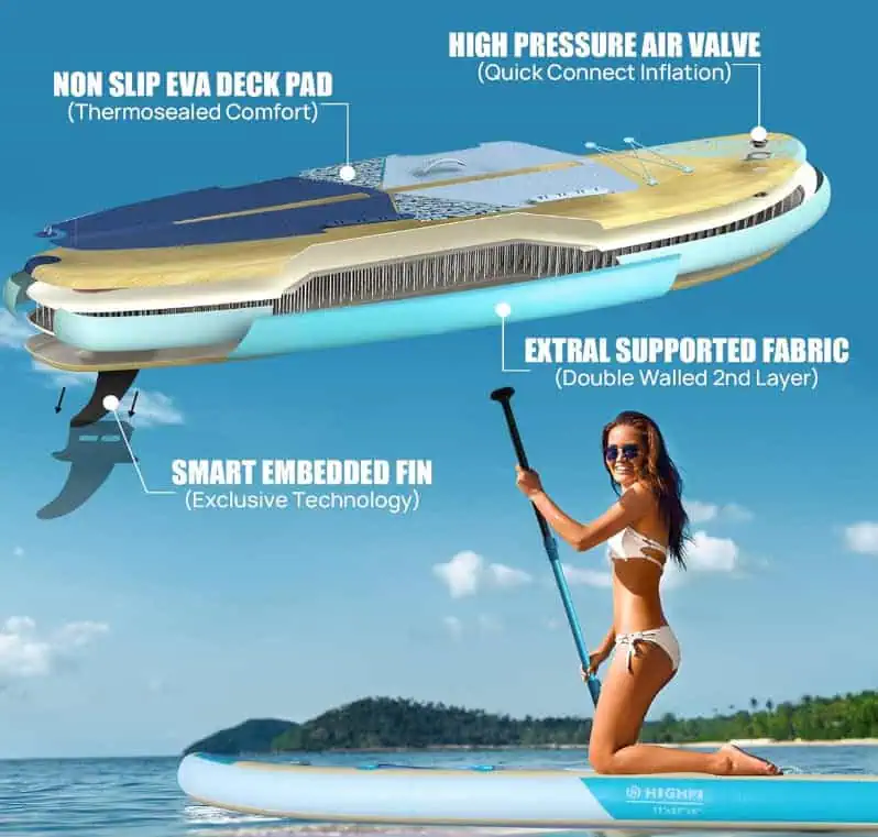 Highpi Inflatable Stand Up Paddle Board Construction