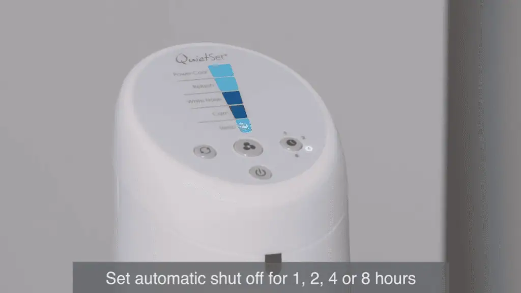 Honeywell QuietSet Whole Room Tower Fan Controls