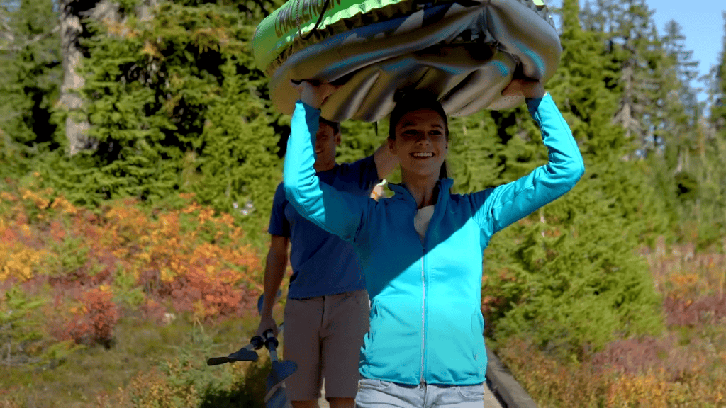 Intex Challenger Inflatable Kayak in Use