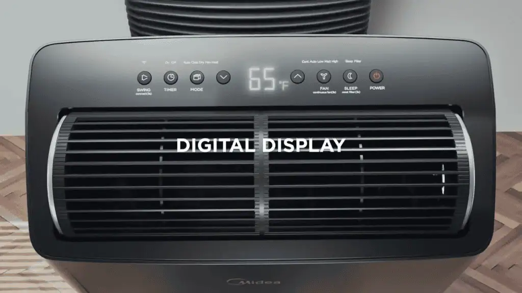 Midea Duo 14000 BTU Portable Air Conditioner Controls